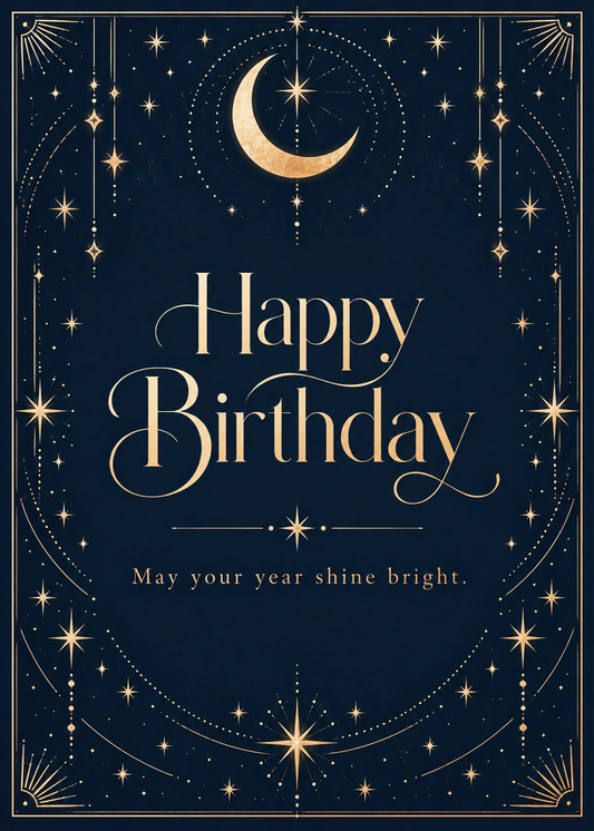 Written in the Stars sample digital card