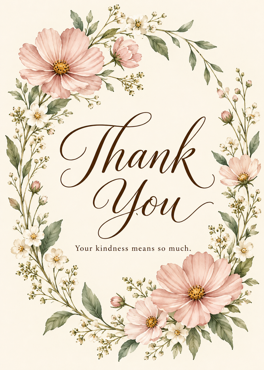 A Floral Thank You